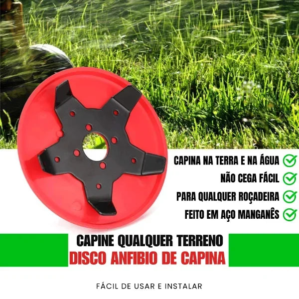 Disco Anfíbio de Capina - Água, Terra e Pedregulho