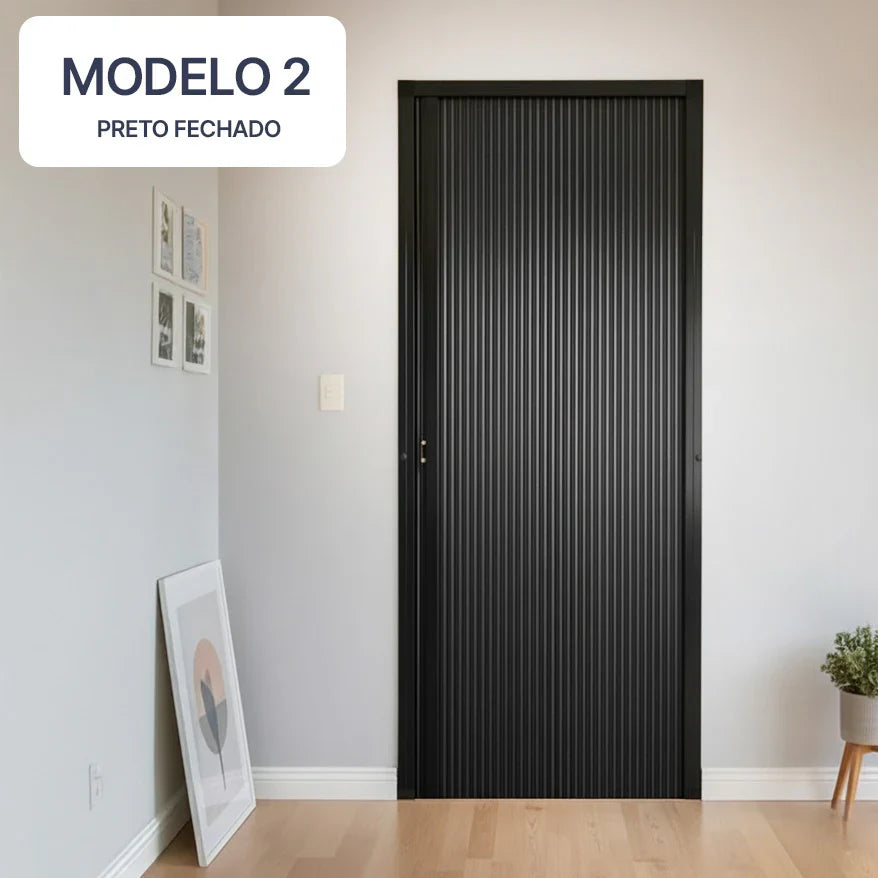 Porta Sanfonada Luxo - Ajustavel até 120 cm + BRINDE HOJE (Compre 1 Leve 2) 🔥Queima de Estoque🔥