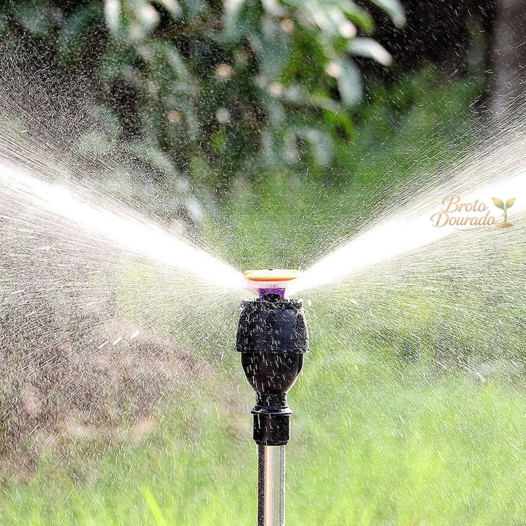 Tripé para Irrigação 360º Automático: Máxima Economia e Alta Pressão + BRINDE HOJE (Mangueira Profissional de 15M)